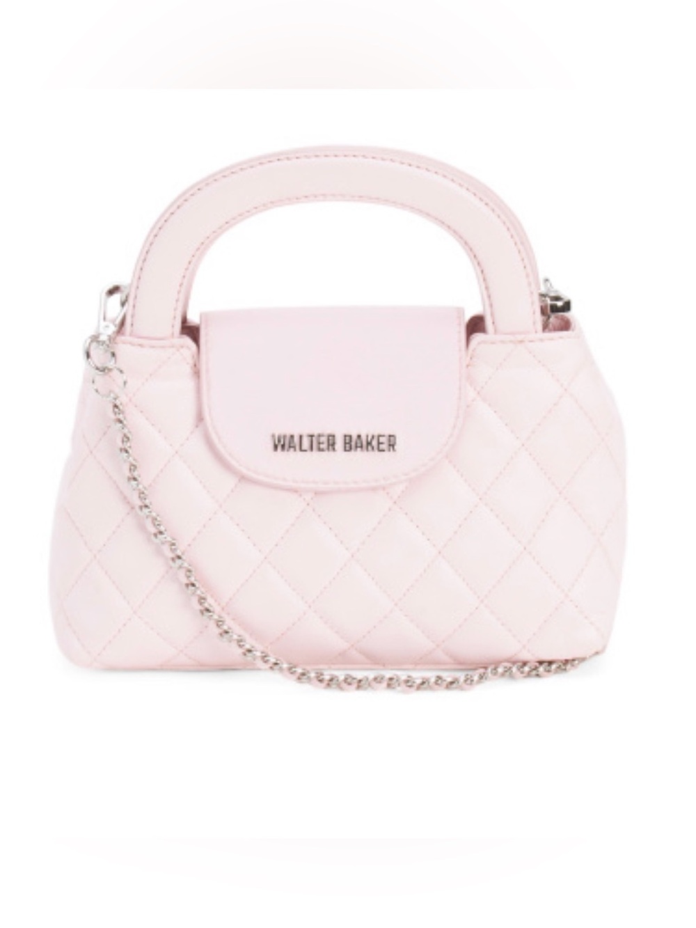 🩶WALTER BAKER LEATHER PHOEBE QUILTED SATCHEL W/ CHAIN STRAP - NWT🩶